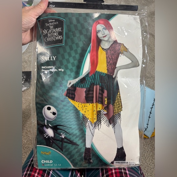NIB Nightmare Before Christmas Sally Halloween Costume child large 12-14 - Picture 7 of 7